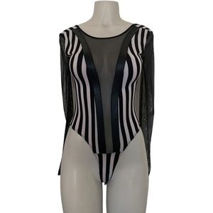 Striped bodysuit